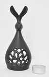 「キャンドルスタンド ウサギ（黒）」